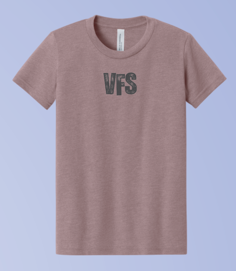 VFS "By His Grace" Design BellaCanvas S/S T-shirt (heather mauve)(youth/adult)