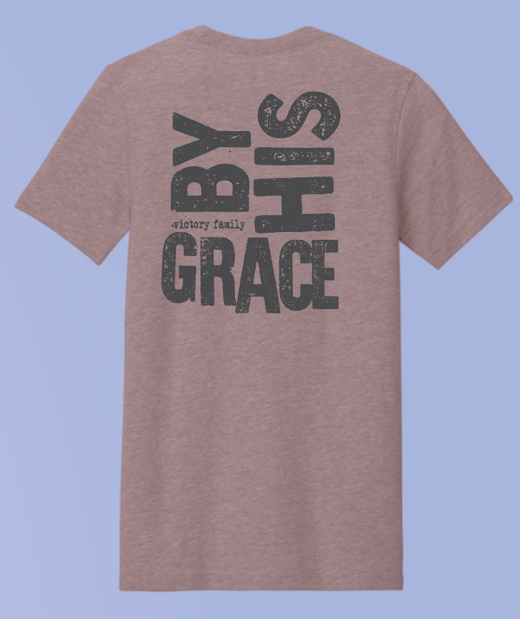 VFS "By His Grace" Design BellaCanvas S/S T-shirt (heather mauve)(youth/adult)