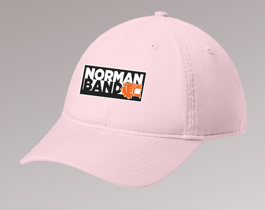 NHS Band "Block Logo" Design Comfort Colors Garment Washed Cap (blossom)