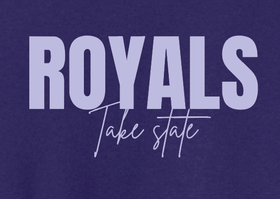 CCS Volleyball "Take State" Design Jerzees Crewneck Sweatshirt (purple)