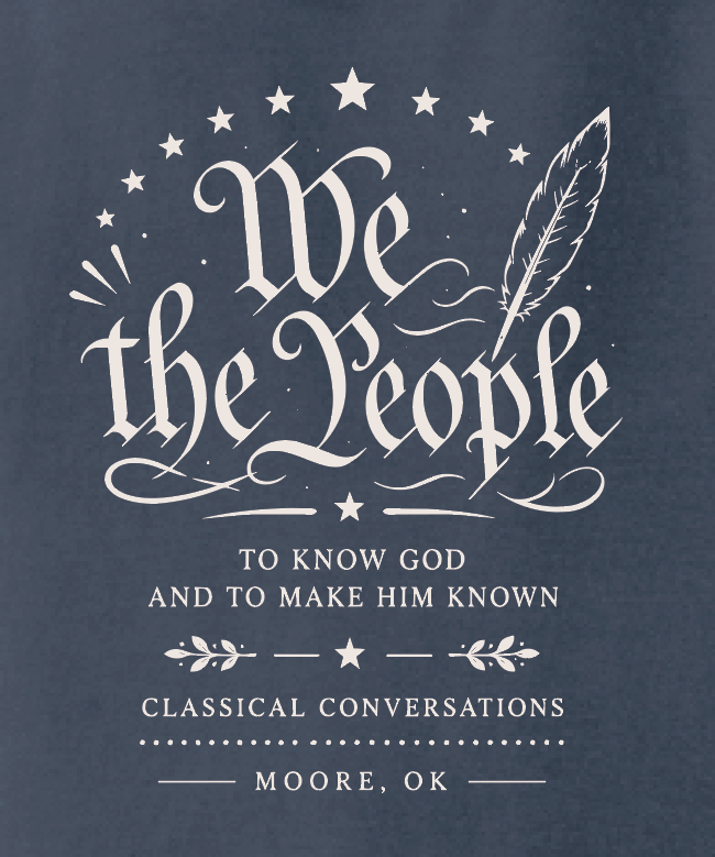 Moore Classical Conversations Jerzees Crewneck Sweatshirt (navy)