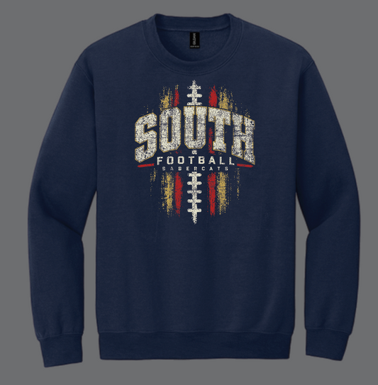 Southmoore Football "Football" Design Crewneck Sweatshirt