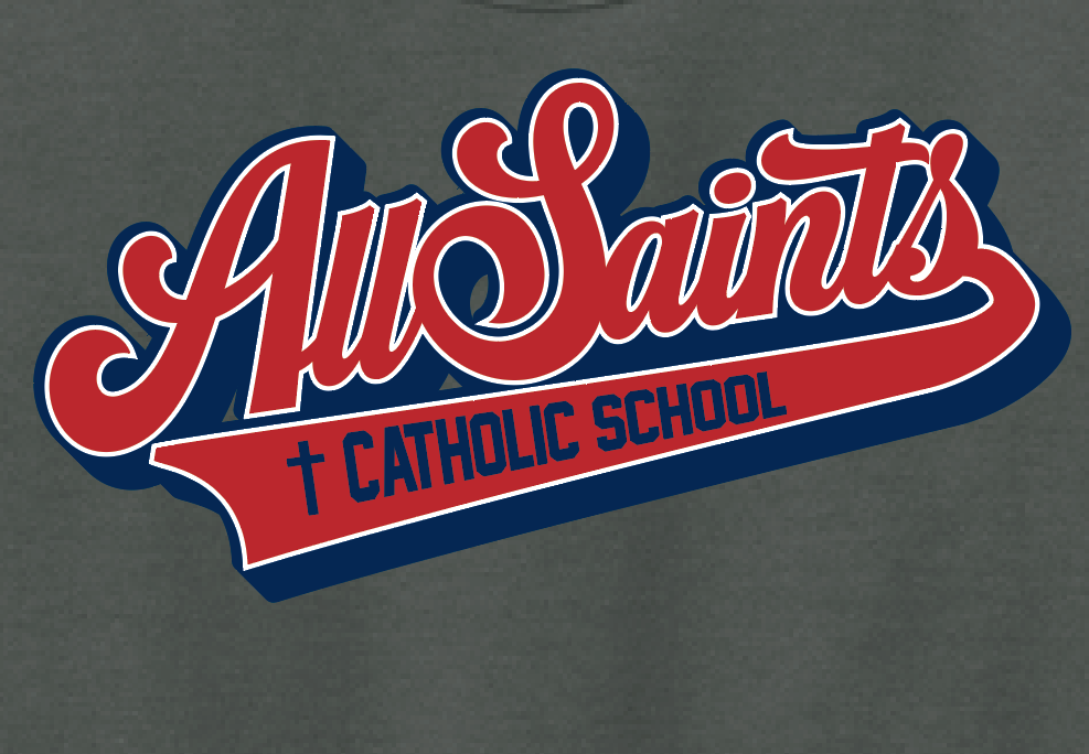 ASCS "Script" Design Gildan Crewneck Sweatshirt (dark heather)