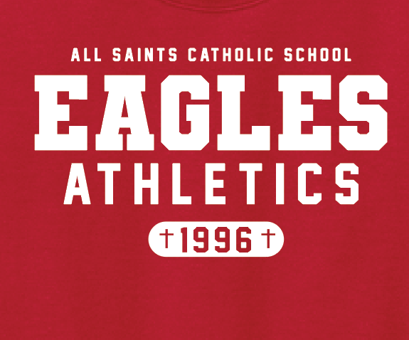 ASCS "Athletics" Design Gildan Long Sleeve T-shirt (red)