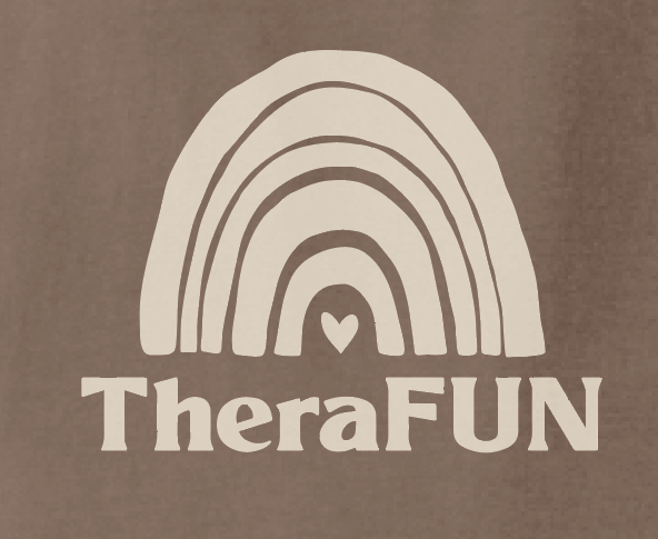 TheraFun "Logo" Design S/S Comfort Colors T-shirt (brown)(1c)