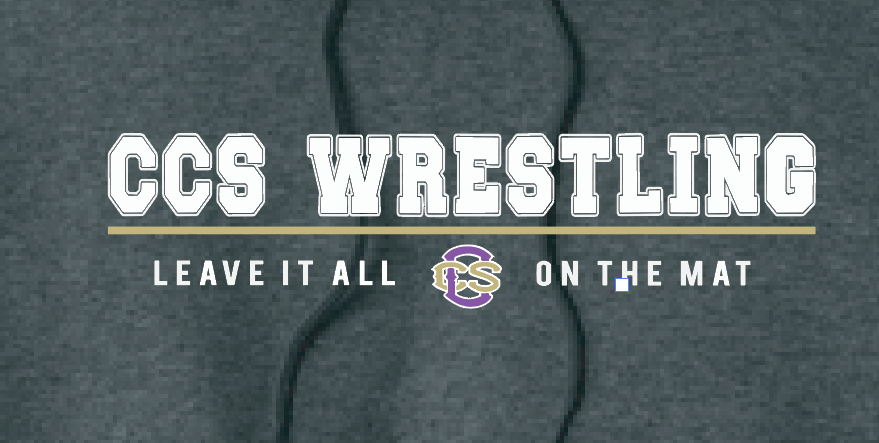 CCS Wrestling "Leave it on the Mat" Design Hooded Sweatshirt (dark heather)