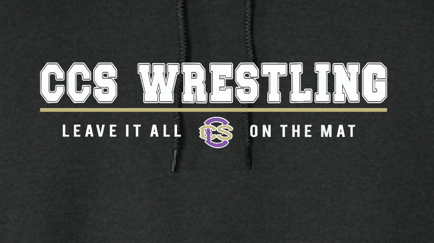 CCS Wrestling "Leave it on the Mat" Design District S/S T-shirt (black)