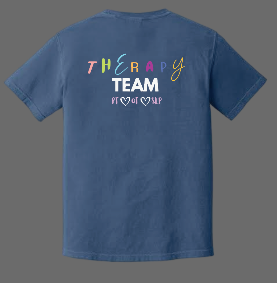 NRH Rehab "Therapy Team" Design Comfort Colors S/S T-shirt (blue)