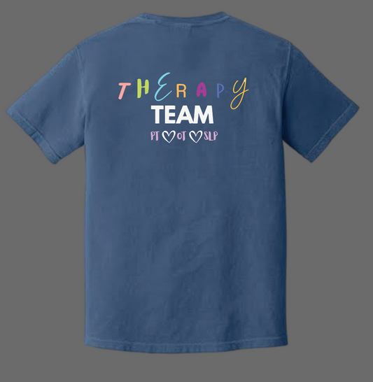 NRH Rehab "Therapy Team" Design Comfort Colors S/S T-shirt (blue)