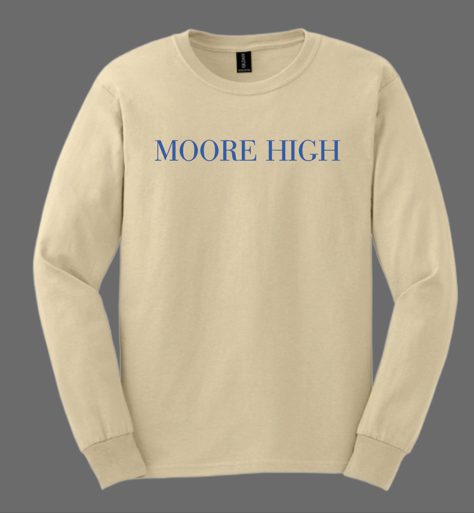 Moore High Sophomore L/S T-shirt (sand)