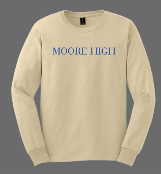 Moore High Sophomore L/S T-shirt (sand)