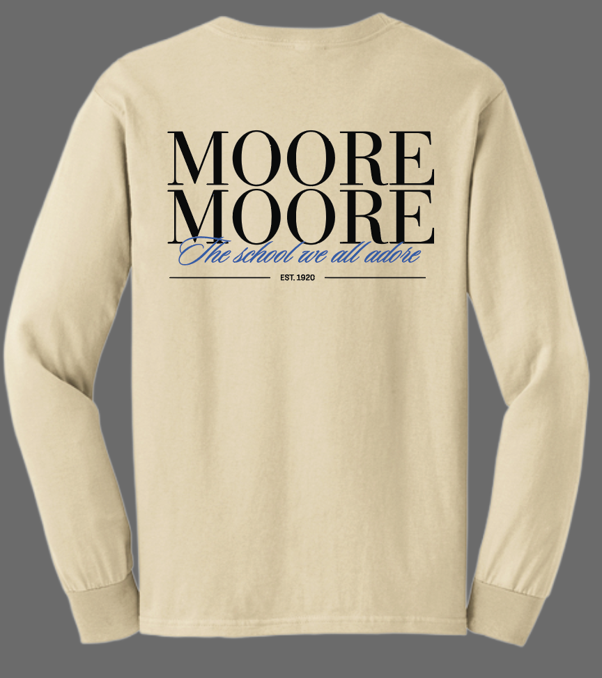 Moore High Sophomore L/S T-shirt (sand)