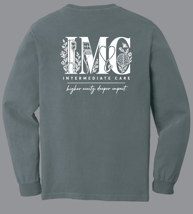 NRH Intermediate Care "IMC" Design L/S T-shirt (blue spruce)