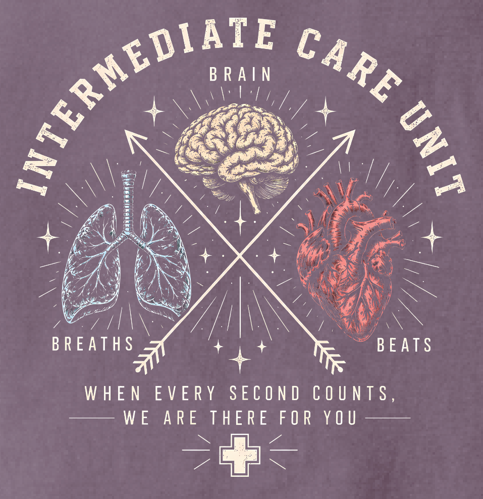 NRH Intermediate Care "Anatomy" Design S/S T-shirt (berry)