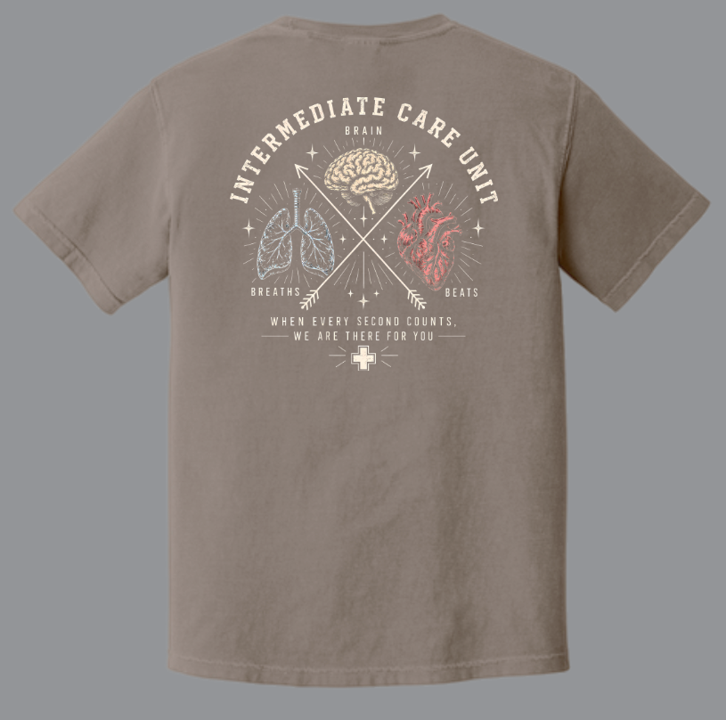 NRH Intermediate Care "Anatomy" Design S/S T-shirt (espresso)