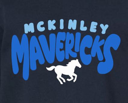 McKinley "All School" Design Gildan Crewneck Sweatshirt (navy~bb/db)