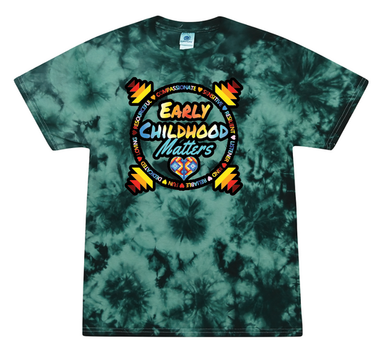 NIHSDA "Early Childhood" Design S/S Tie Dye T-shirt