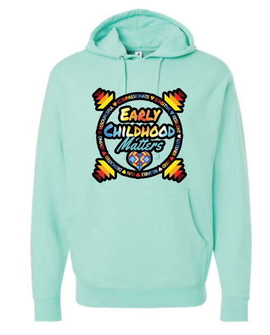 NIHSDA "Early Childhood" Design Hooded Sweatshirt (mint)