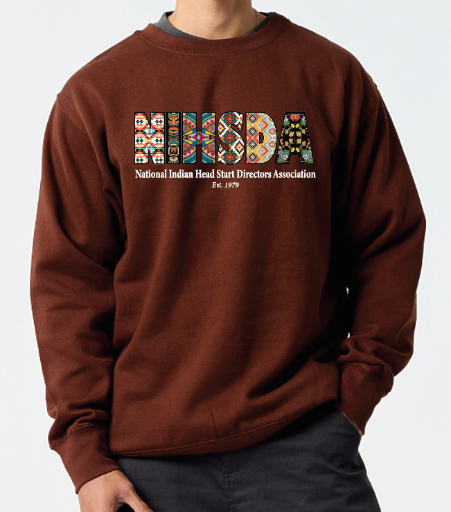 NIHSDA "NIHSDA Beads" Design Crewneck Sweatshirt (brown)