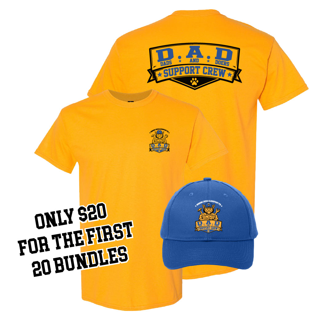 Winding Creek D.A.D Crew T-shirt and Cap Bundle