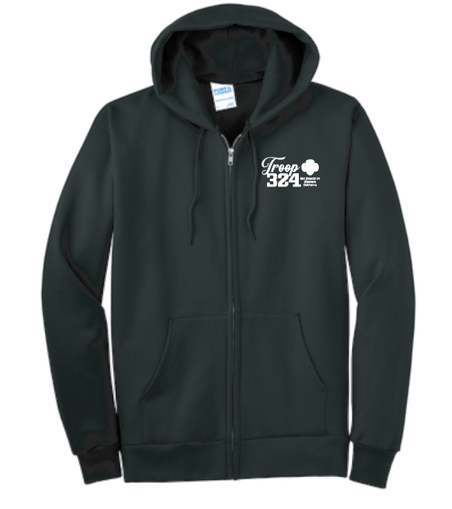 Troop 324 Zip Hooded Sweatshirt
