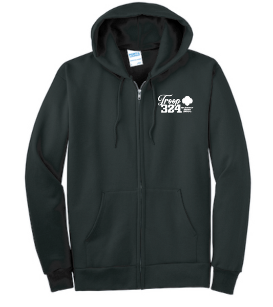 Troop 324 Zip Hooded Sweatshirt