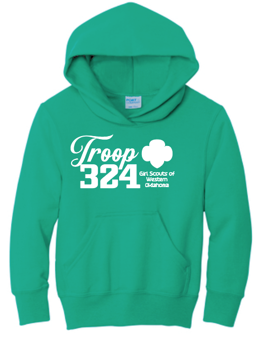 Troop 324 Hooded Sweatshirt (3 color options)